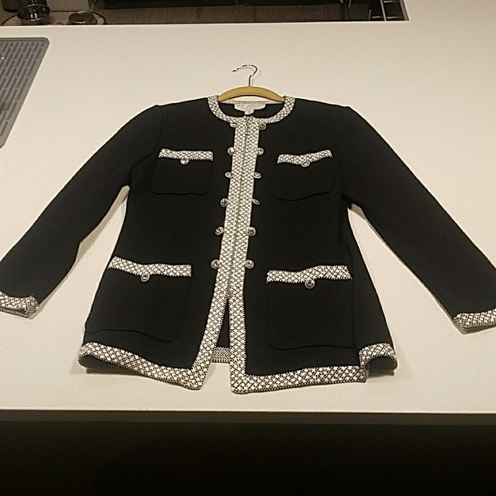 St John zip up sweater jacket